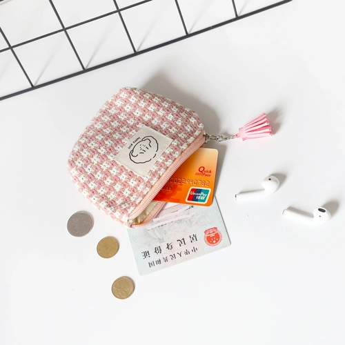 Зимний кошелек, маленькая портативная сумка через плечо, милая сумка-органайзер, в корейском стиле