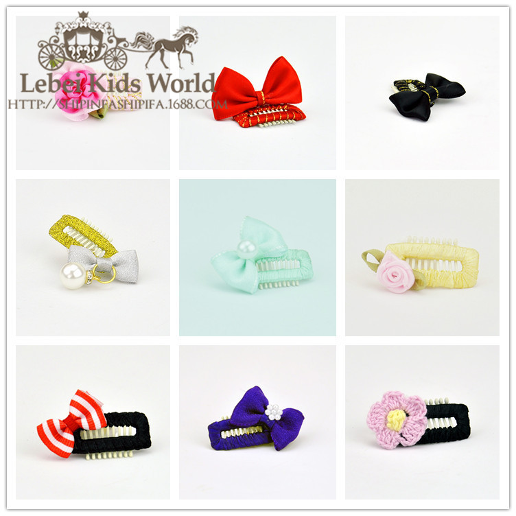 Pet dog hair clip BB clip Teddy Yorkshire accessories headdress cat jewelry head flower is not easy to fall off the toothing clip