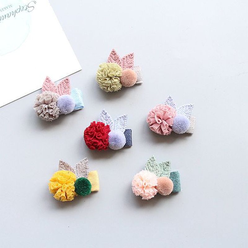 Pet Ornament Dog Rabbit Ear Leaf Hair Chip Flower Teddy Sisch Dog Yorkshire Fragment BB Clip