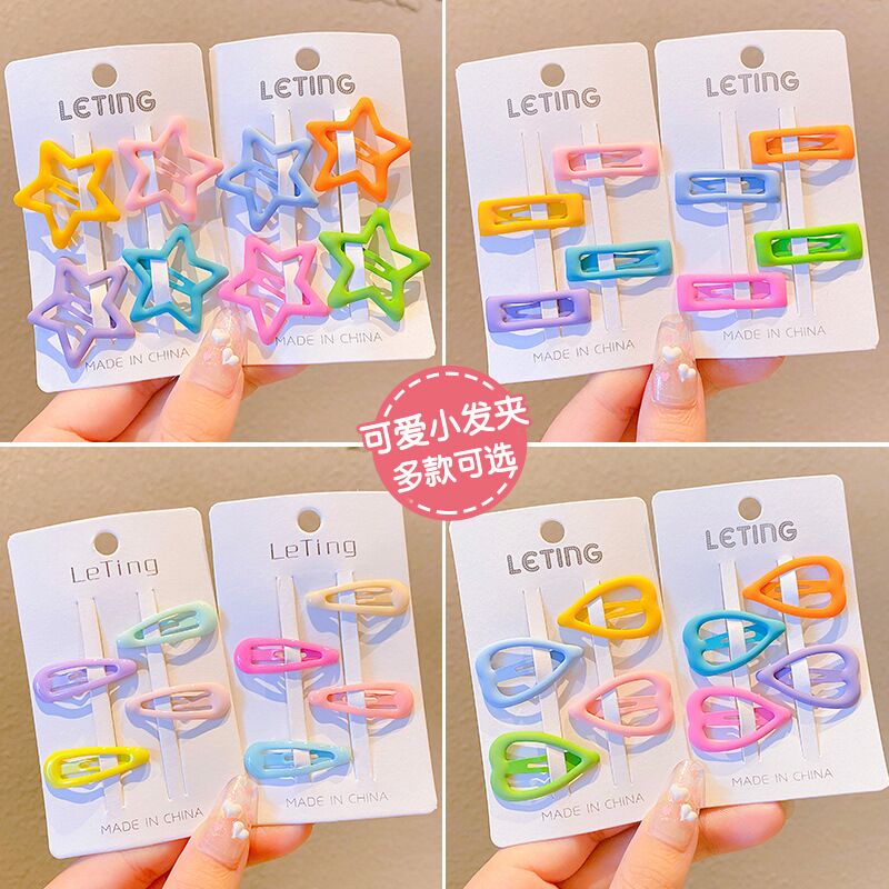 New Pet Candy Color BB Clip pooch Broken Hair Clip Teddy Yoke Summer Loving Hair Clip Marzis Ornament