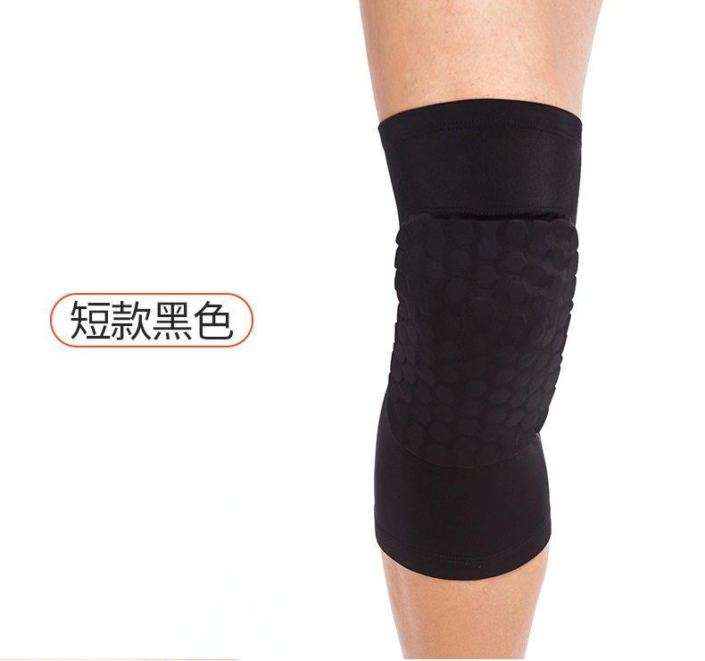 Thể thao đầu gối đệm bóng rổ thiết bị va chạm tổ ong nam dài xà cạp ngắn đầu gối chạy phần mỏng thiết bị bảo vệ nữ - Dụng cụ thể thao băng đầu gối tập nhảy