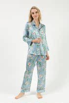 Suzhou Silk Real Silk Sleepwear Lady High Quality Comfort Mulberry Silk Long Sleeve Home Conserved Two Suits Spring Autumn Season