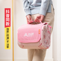 Net red picnic mat children can Machine wash field tent picnic mat waterproof lawn mat spring outing mat