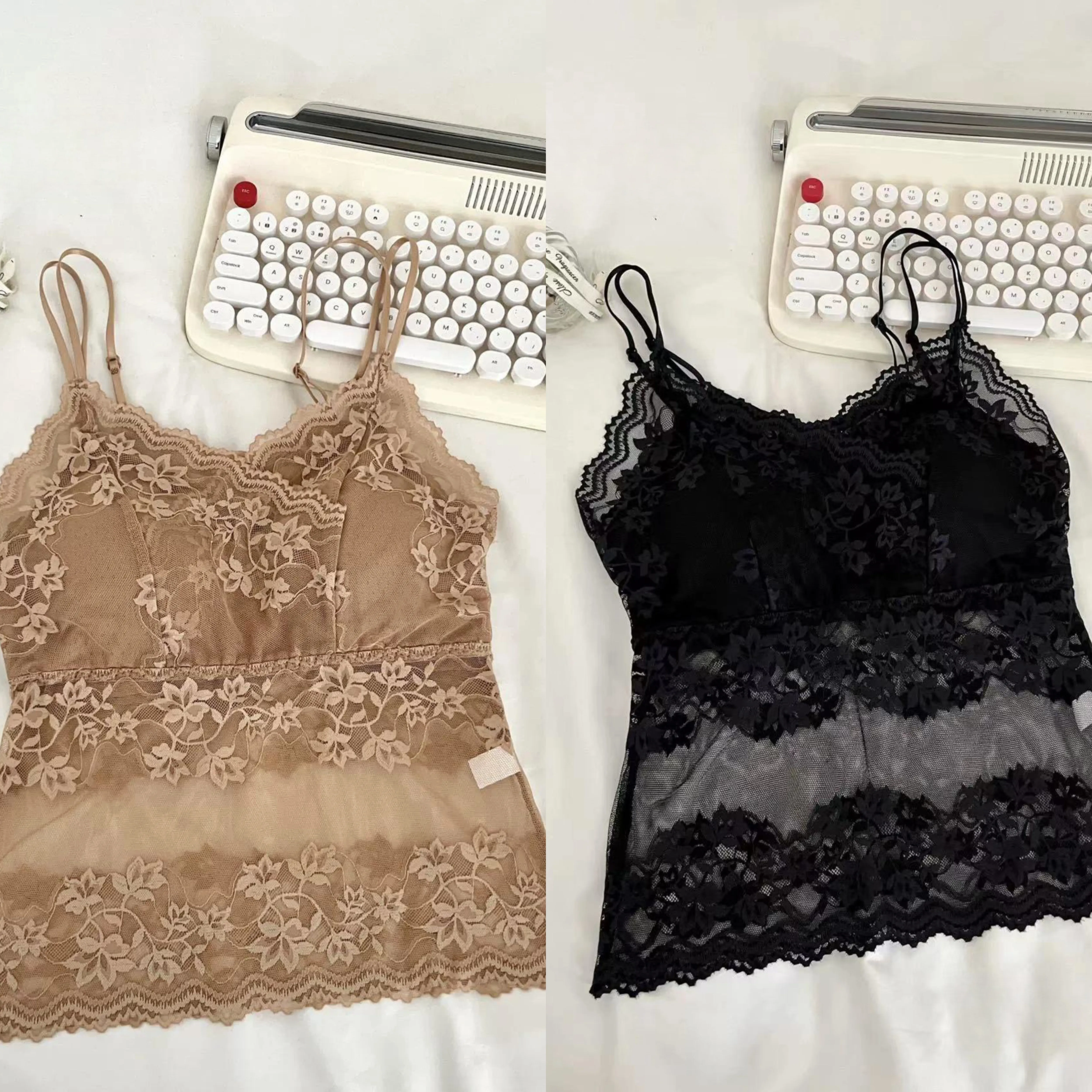 Летний гипюр топ на лямках, топ с чашечками, тонкая защитная underwear, бюстгальтер-топ, топ-бюстгальтер