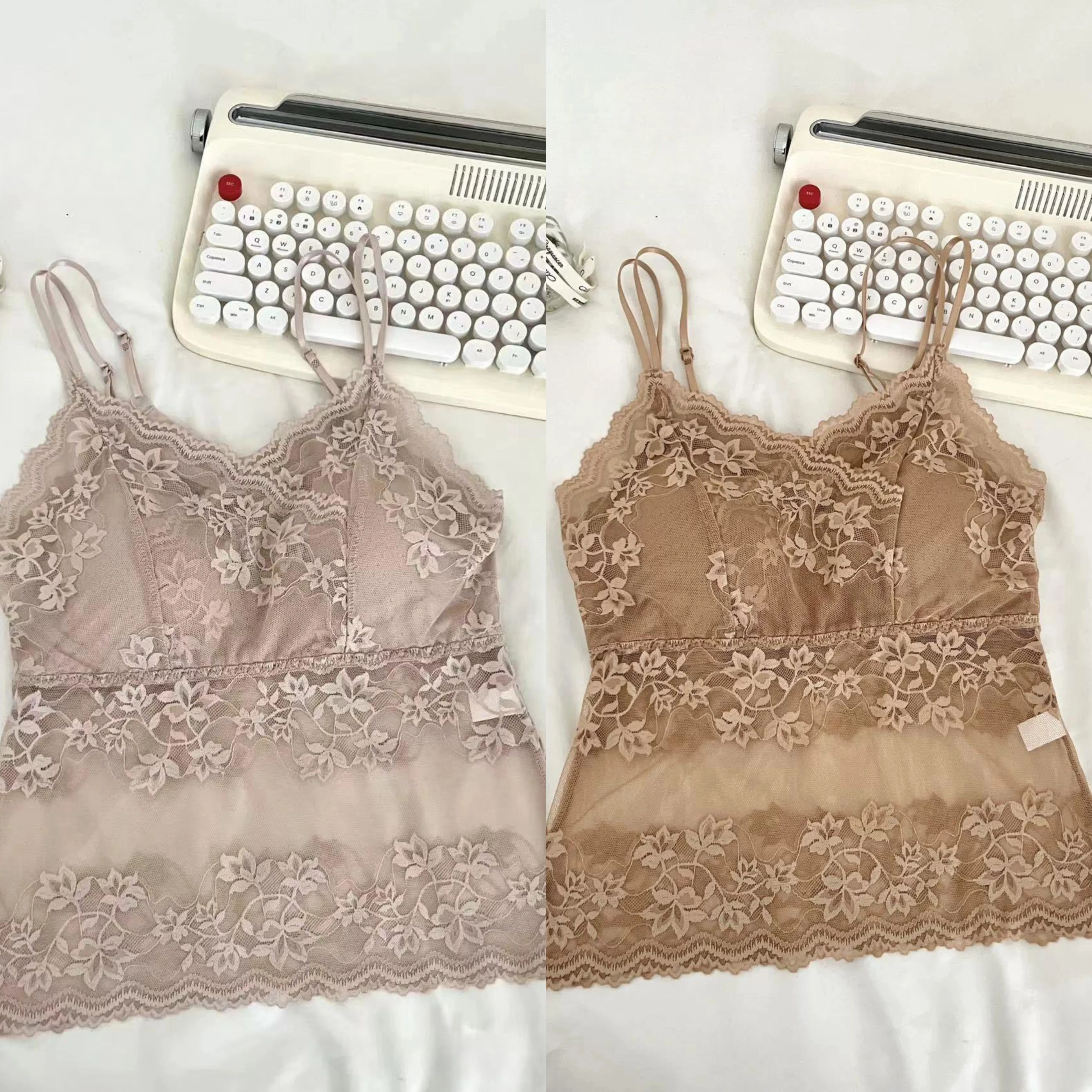 Летний гипюр топ на лямках, топ с чашечками, тонкая защитная underwear, бюстгальтер-топ, топ-бюстгальтер