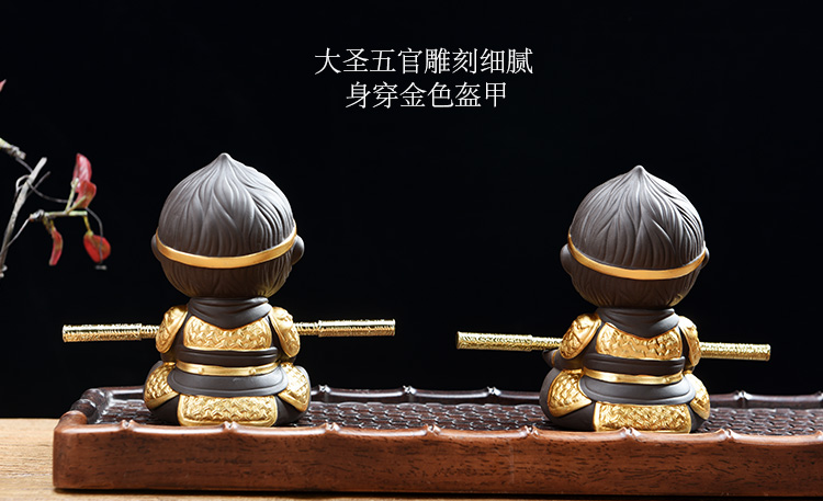 Sun Wukong sáng tạo dễ thương khỉ đồ trang trí Qiti Dasheng phụ kiện xe hơi tải lên trang trí cung cấp đồ trang trí xe trang trí taplo ô tô