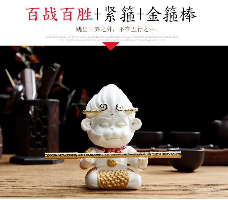 Sun Wukong sáng tạo dễ thương khỉ đồ trang trí Qiti Dasheng phụ kiện xe hơi tải lên trang trí cung cấp đồ trang trí xe trang trí taplo ô tô