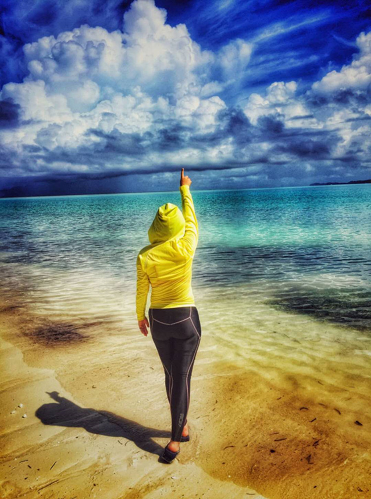 Dive clothes outdoor sun protection UV speed dry snorkeling clothes surfing zipper hood split swimsuit