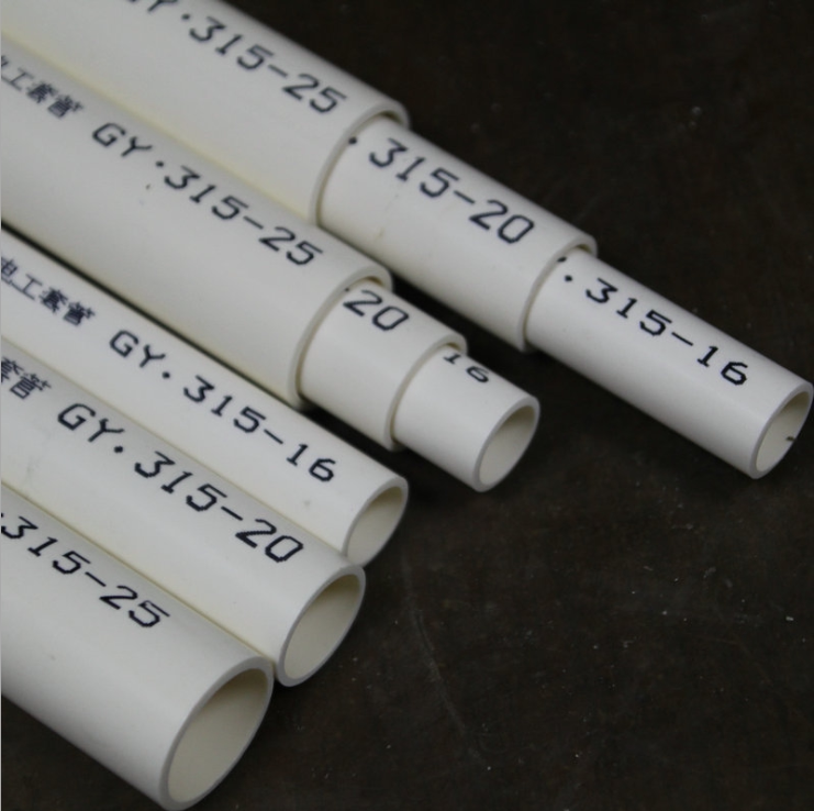 Zhejiang Zhongcai PVC Electrician bushing PVC Medium 20 flame retardant cold bending wire pipe routing pipe threading pipe