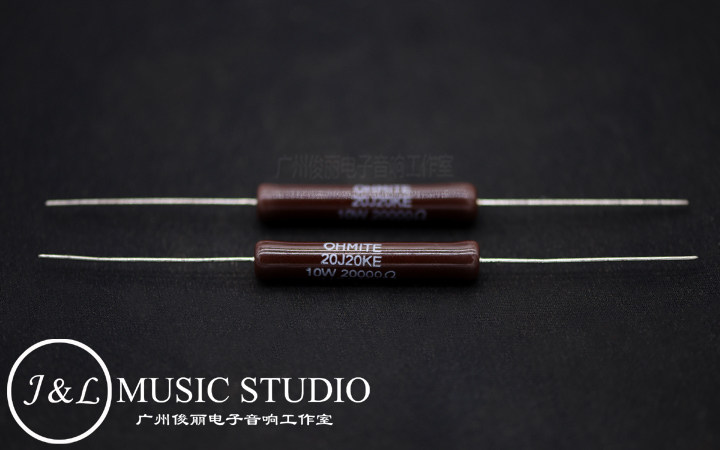 American original VISHAY OHMITE 10W 20K bile machine all kinds of HIFI audio ceramic non-inductive resistance