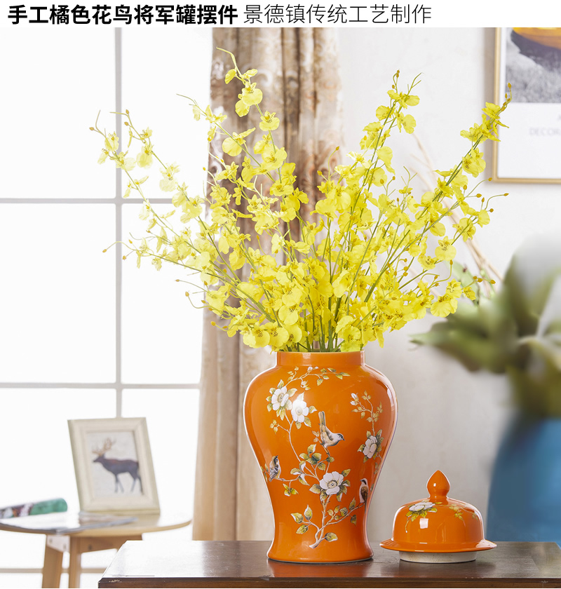 Jingdezhen ceramic general pot vase American sitting room porch flower POTS of new Chinese style furnishing articles home decor