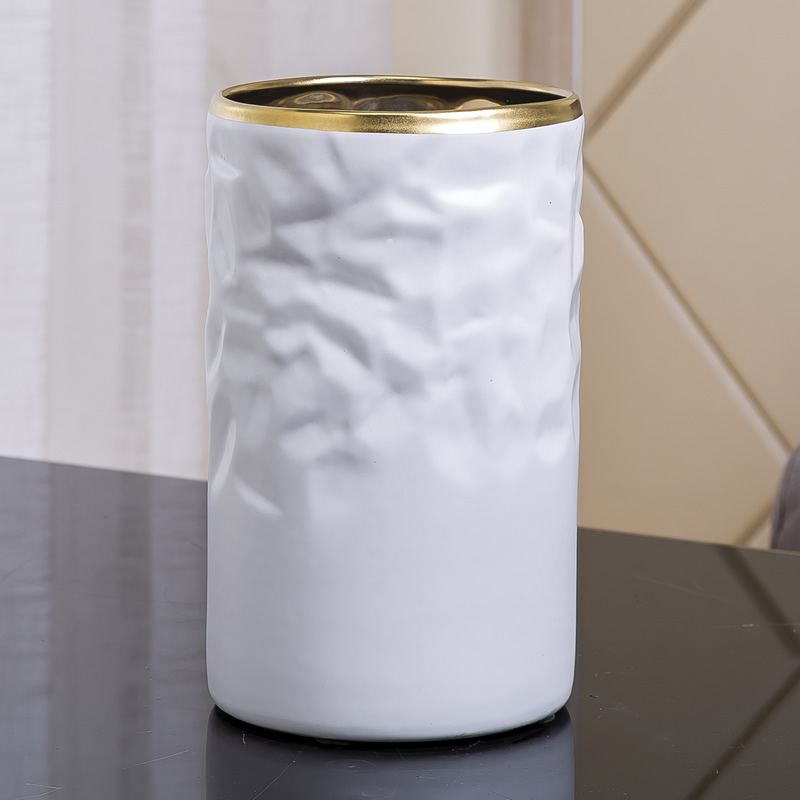Nordic light and decoration ceramics of large diameter vase furnishing articles creative home sitting room new Chinese flower arranging dried flower adornment flowers