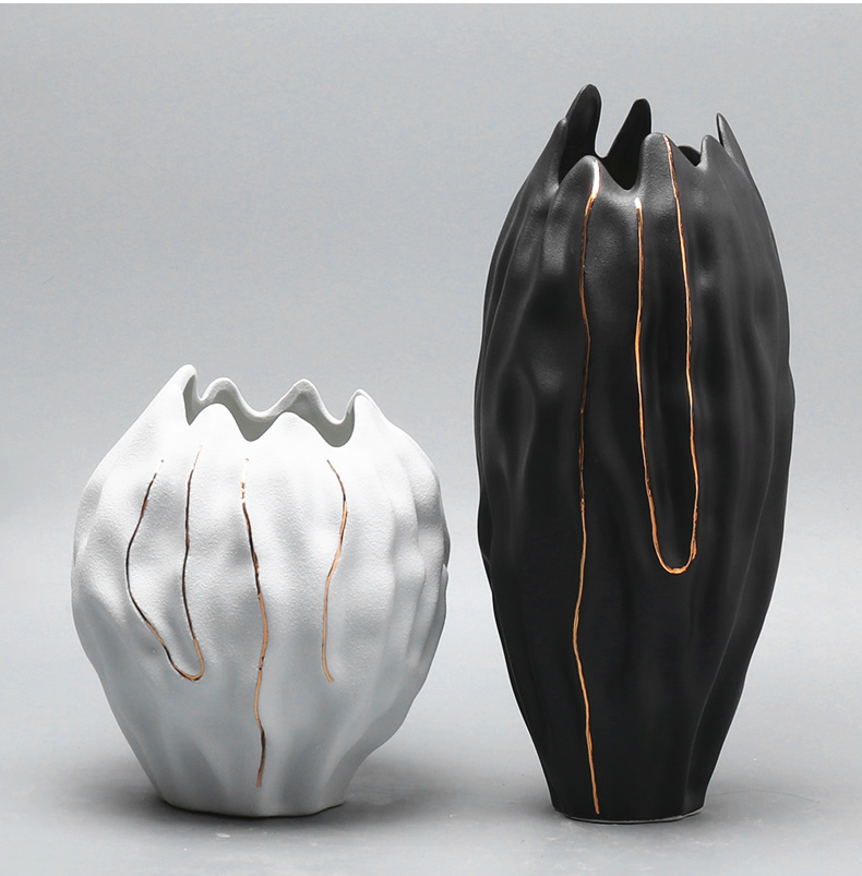 Light and decoration paint ceramic vase flower arrangement sitting room of I and contracted household act the role ofing is tasted soft outfit is placed between example restaurant