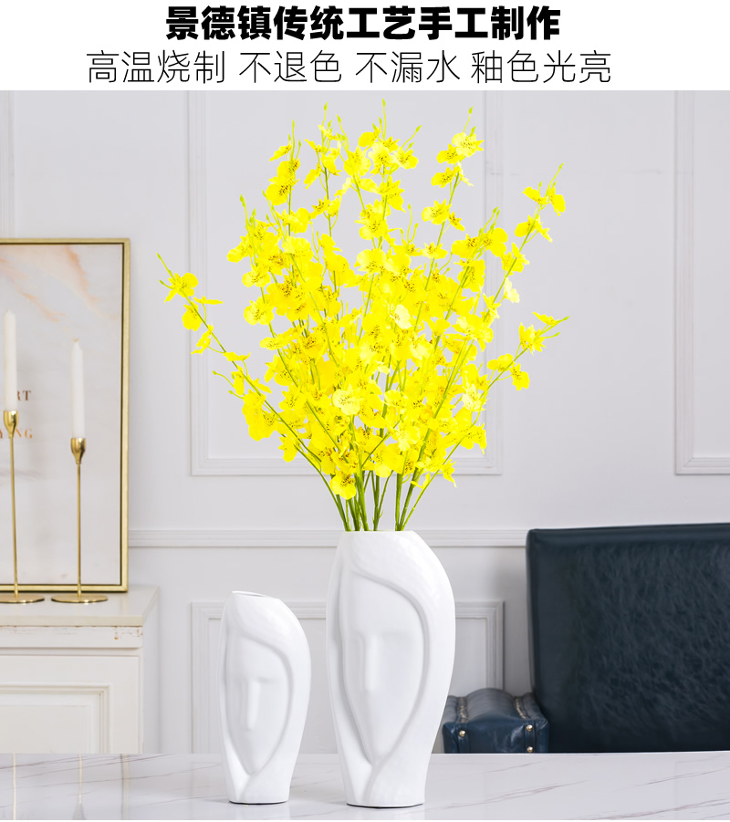 Ceramic vase furnishing articles Nordic sitting room creative dried flower flower arranging flower water raise I and contracted style of ins