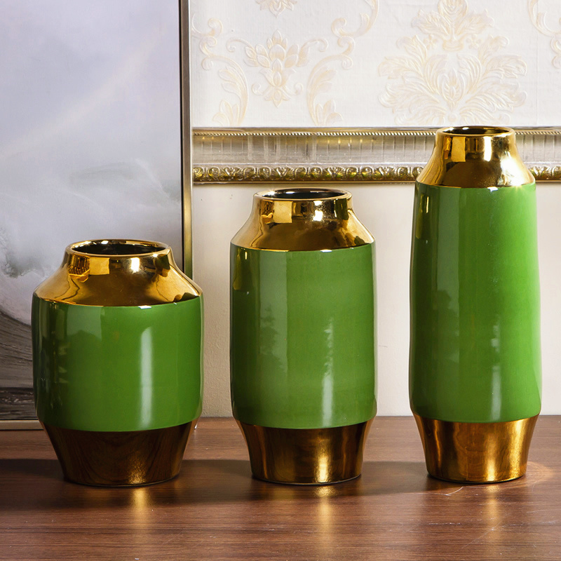 I and contracted light key-2 luxury ceramic vase hydroponic dry flower vase Nordic living room table home furnishing articles