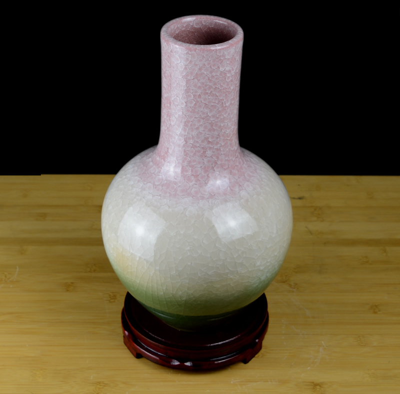 Chinese style restoring ancient ways of jingdezhen ceramics color crack glaze vase sitting room dry flower arranging flowers home furnishing articles