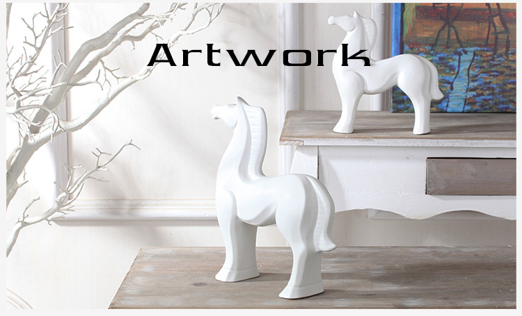 Ceramic horse furnishing articles creative household act the role ofing is tasted, black and white north European style living room TV cabinet wine porch soft decoration