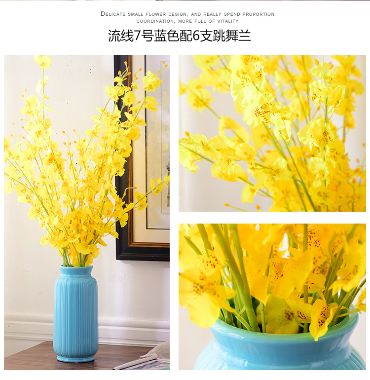 European I and contracted vase furnishing articles sitting room dry flower arranging flowers home decoration ceramic flowers money orchid suits for