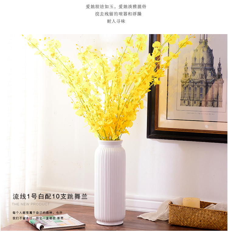 European I and contracted vase furnishing articles sitting room dry flower arranging flowers home decoration ceramic flowers money orchid suits for