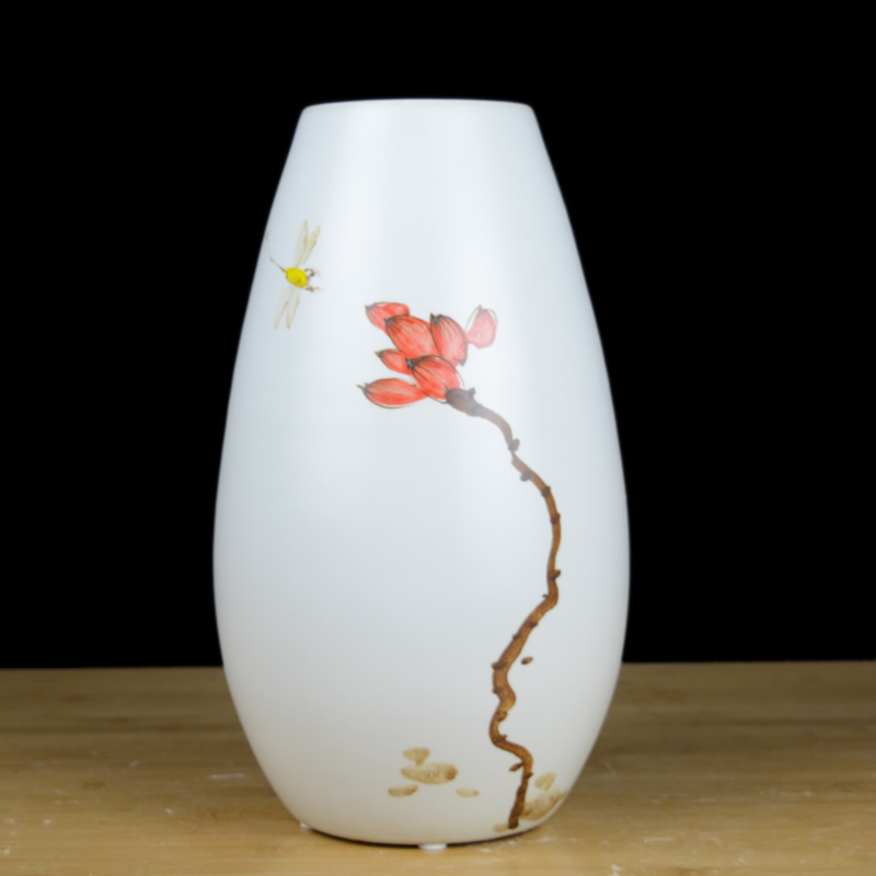 Jingdezhen ceramic hand - made vases, dried flowers, flower arrangement sitting room TV ark of new Chinese style household adornment handicraft furnishing articles
