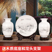  Creative vase Ceramic Modern simple Chinese living room entrance wine cabinet office interior home decoration ornaments