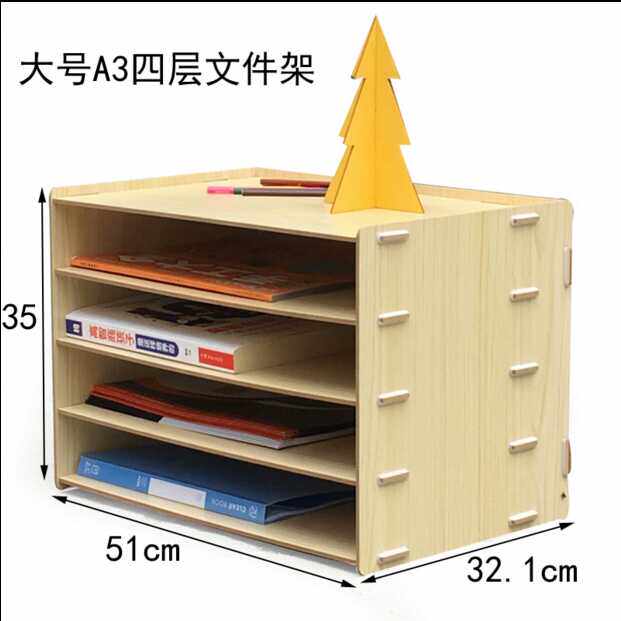 4-layer a3 file rack engineering drawing shelf information book containing layer shelf student picture book sorting and sorting cabinet