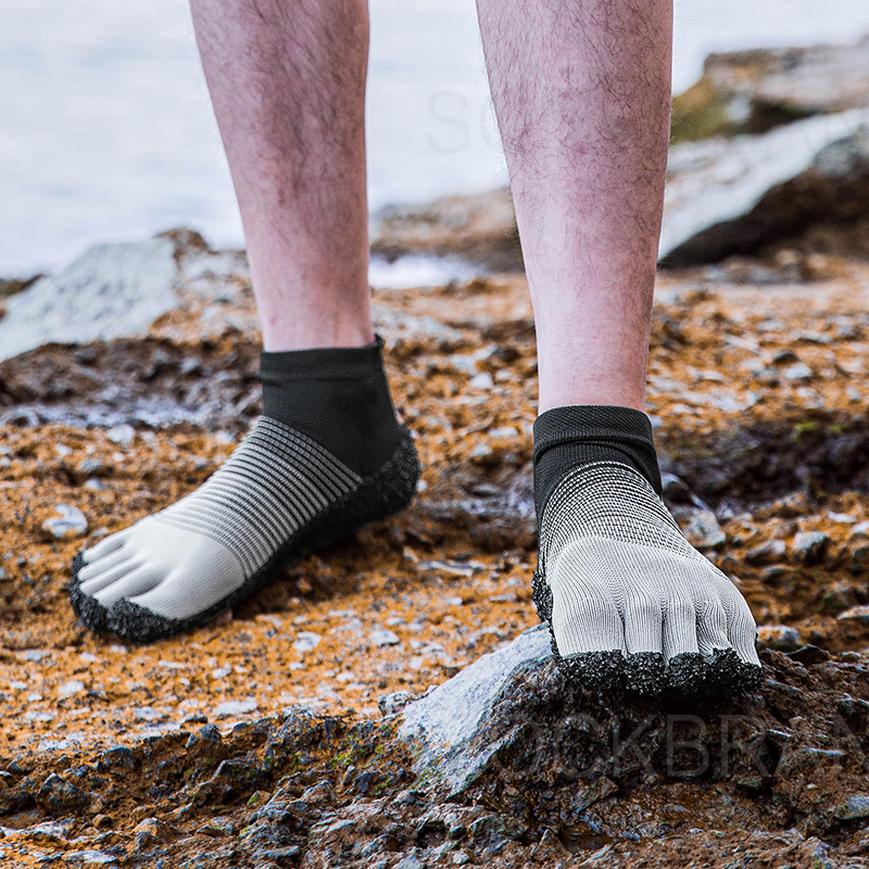 Five-Finger Socks Beach Shoes for Men and Women, Summer Outdoor Non-Slip, Anti-Cut, Swimming, Snorkeling, Surfing, Diving Split-Toe Socks Shoes