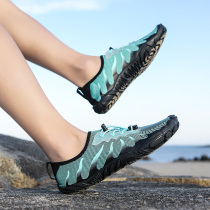 Five-finger swimming shoes men and women anti-slip and breathable portable beach shoes anti-scuba diving snorkeling shoes water park sandals summer