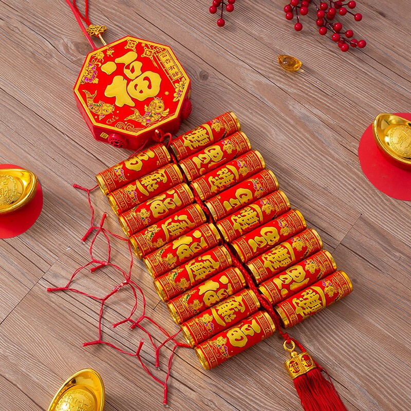 Simulation of electronic firecrackers with super-sound firecrackers without plug-in flash firecrackers outdoor and indoor housewarming electric wedding celebration Spring Festival