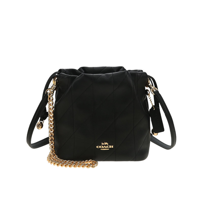 Coach Outlet Faye Mini Women's Leather Shoulder Crossbody Handbag Bucket Bag