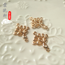 Cloud hangings about 17 * 24mm cast bronze peacock tail drop hanger handmade DIY ancient wind hair hairpin accessories