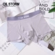 CK STORM đồ lót nam thời trang nam eo đơn giản U phần lồi boxer quần short hộp quà tặng ck065 - Bộ quà tặng