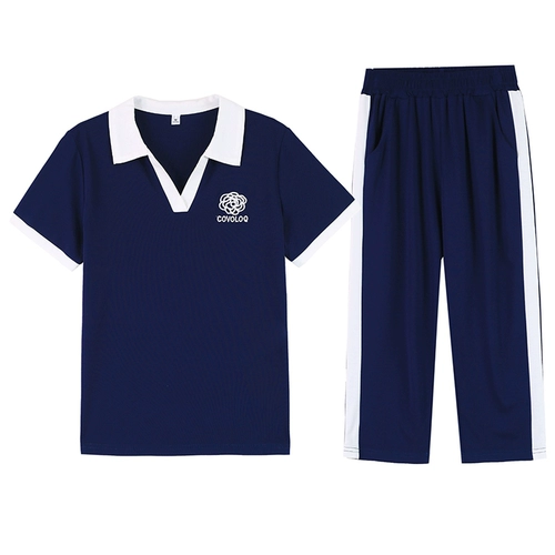 Шелковый спортивный костюм, летняя одежда для матери, модные штаны для отдыха, комплект, короткий рукав