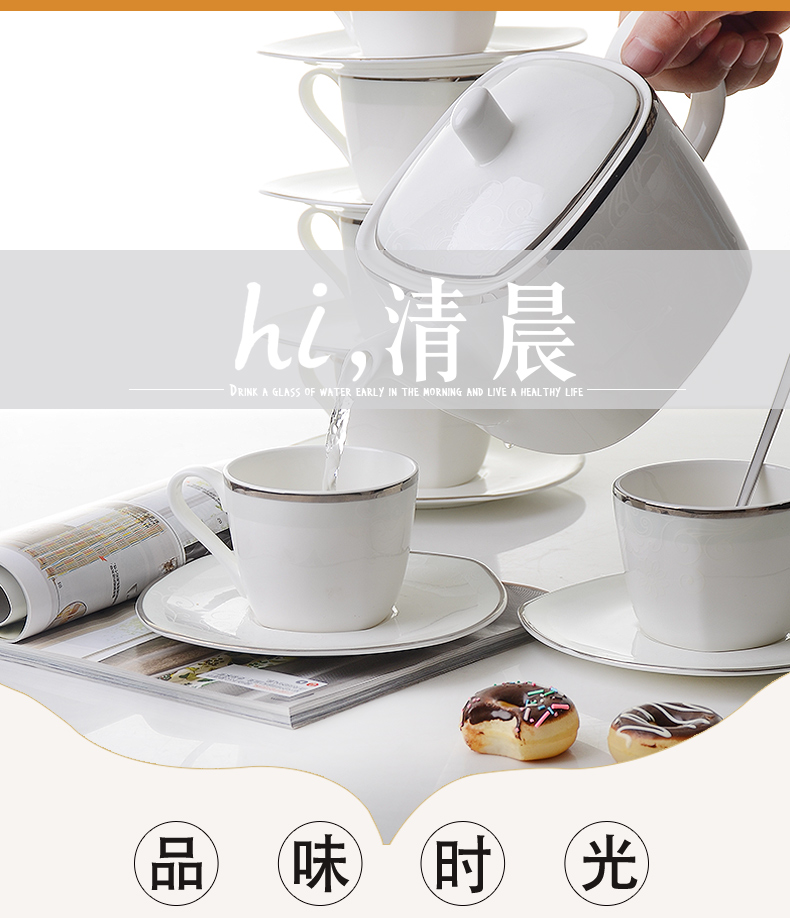 European cup of I sitting room suit with tray was cold hot amphibious contracted ipads porcelain cup with family suits for the teapot