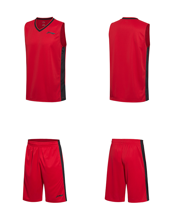 Li Ning trò chơi bóng rổ phù hợp với nhóm mới của nam giới mua quần áo bóng rổ nhanh khô nhanh - Thể thao sau quần áo bộ adidas nam