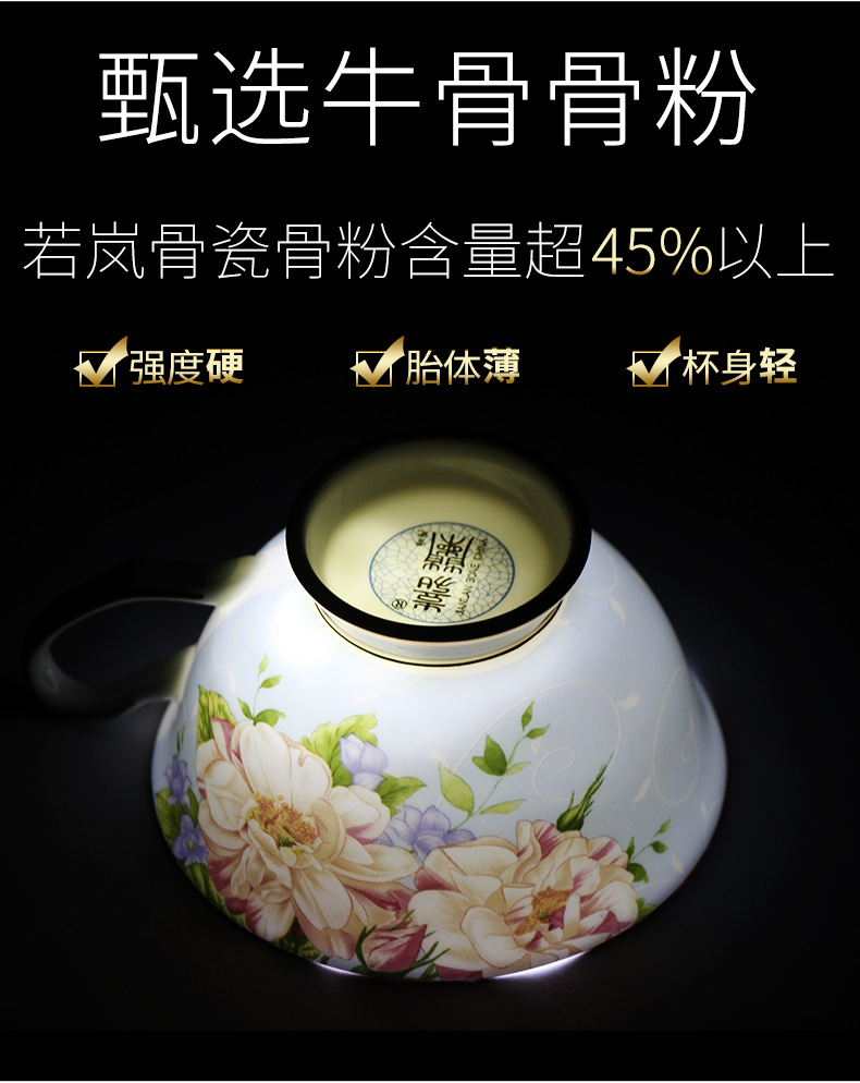 Coffee cup English elegant tea cups and saucers suit small European - style key-2 luxury afternoon ins wind ceramic household garland cup
