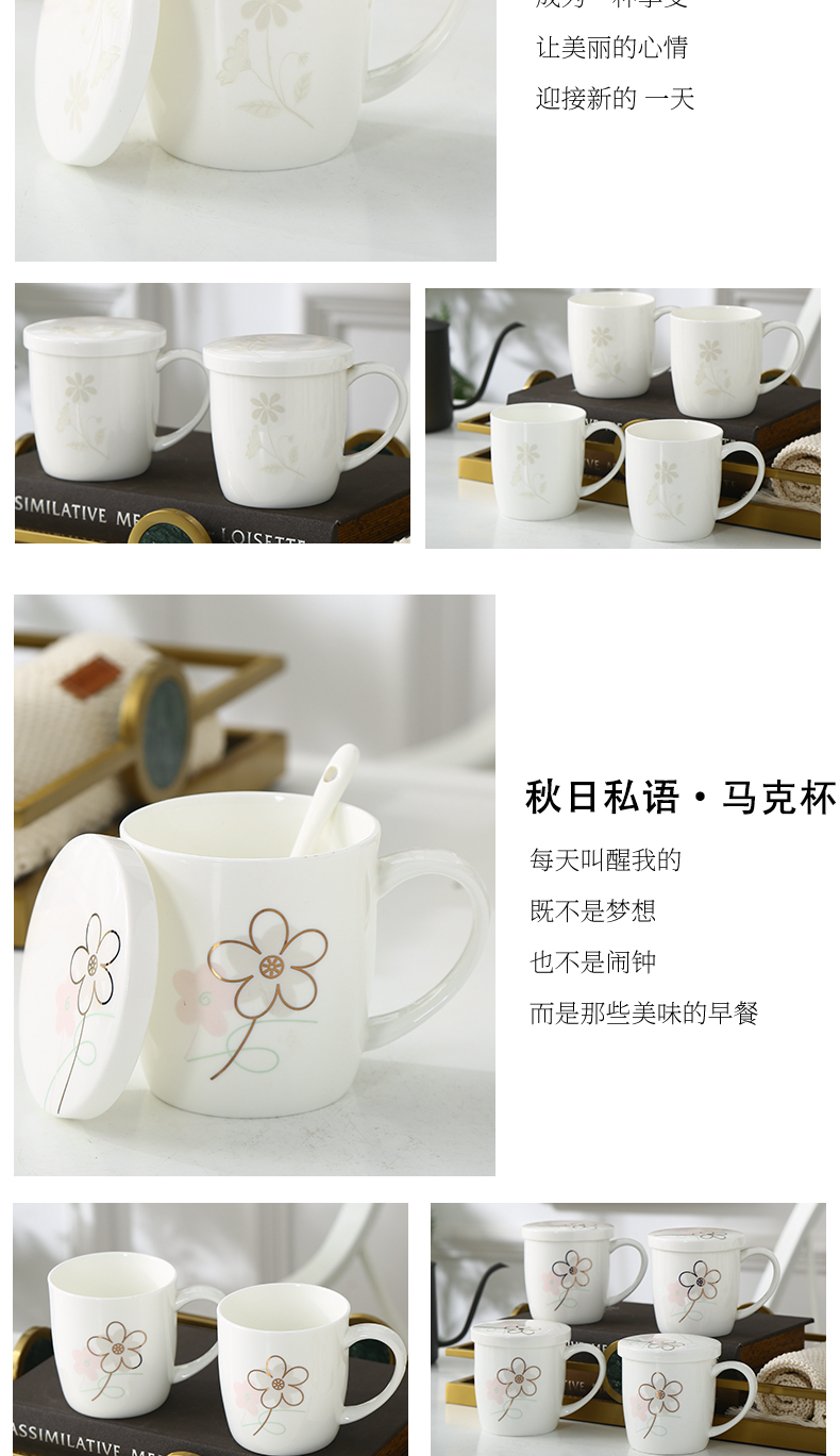 Ceramic cup home outfit ipads porcelain drinking cup sitting room take single keller cups with cover can be customized