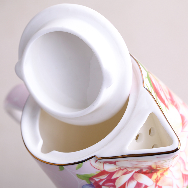 Tangshan cold ipads porcelain pot with ceramic keller cup suit suits for home sitting room of Europe type water cups with a teapot