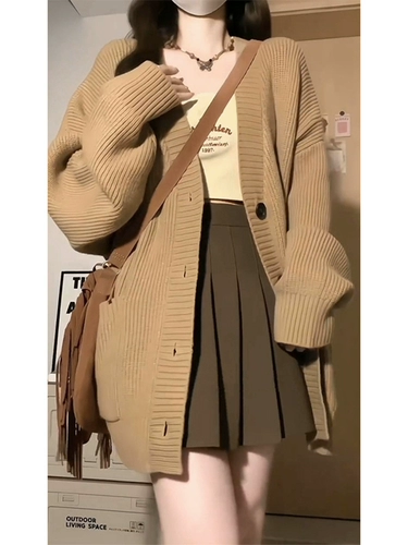 Свитер, демисезонная куртка, трикотажный кардиган, изысканный стиль, подходит для подростков