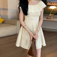Абрикосовый цвет короткий [Платье с нежным ветерком/Красивое молоко фуфу/лето дофамин ношение/юбка из принцессы/Тайская маленькая свежая/сладкая и пряная юбка/расслабление]