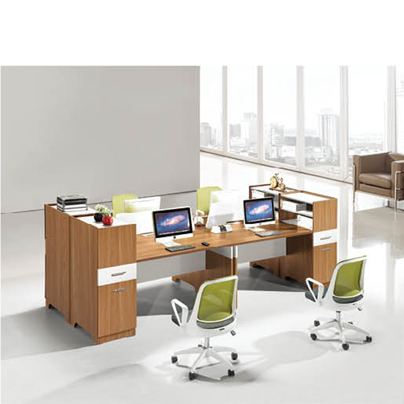 Banyan Screen Office Desk 4 People Computer Desk 2 People Staff