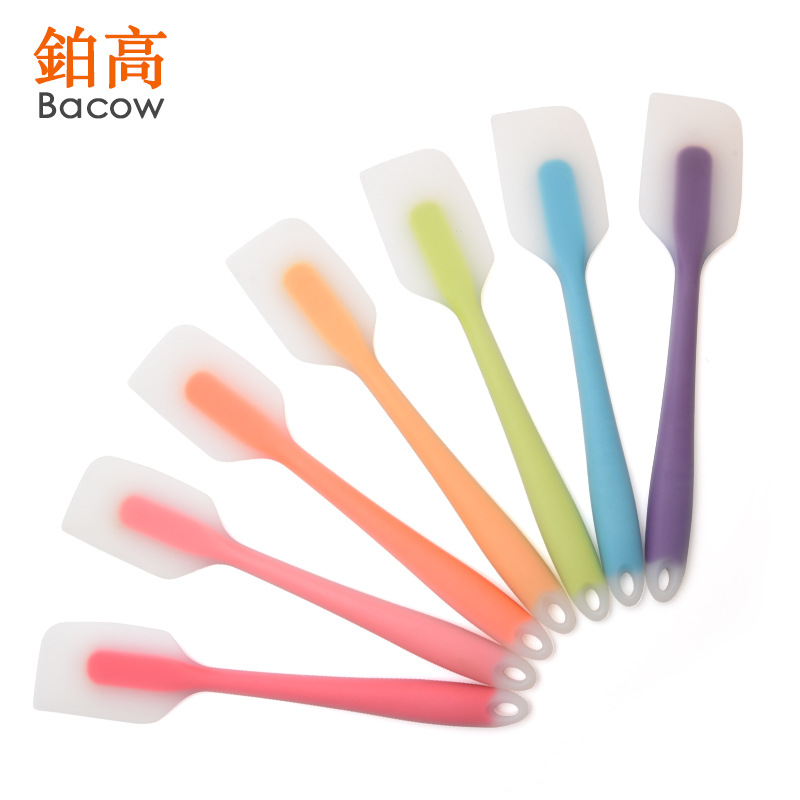 Baking tool big number 28CM integrated translucent silicone scraper cream scalpel food grade baking appliance