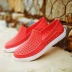 Luo Ken mùa hè mới lỗ giày nam và nữ đôi dép giản dị Giày đi biển Baotou giày da nam cao cấp Sandal