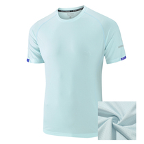Summer short-sleeved mens T-shirt quick-dry half-sleeved sports running fitness sweat-absorbing breathable badminton plus size shirt men