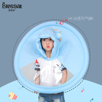 Blue Ant donut Flying saucer raincoat Child cape raincoat Baby boy girl kindergarten children raincoat