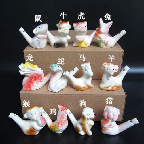 Знаки свистка Birdkou, Детская керамика, называющая птицами, которые называют двенадцать зодиака