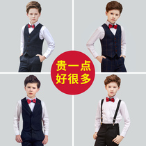 Childrens dress boy Flower Boy Boy small suit suit host perform piano performance wedding vest autumn winter