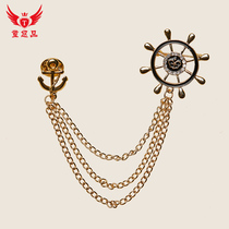 Tong You Pin Childrens Suit Accessories Boys Suit Brooch Pin Gentleman Performance Clothing Piano Performance Chain Hanging