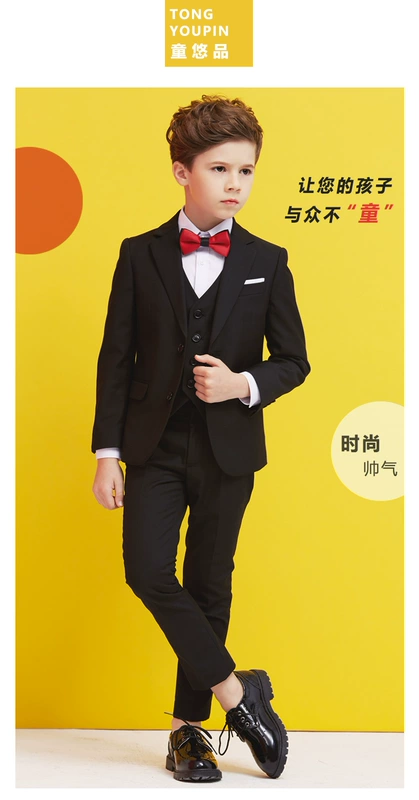 Phù hợp với trẻ em, chàng trai, cô gái hoa, trang phục, trang phục đàn piano, trẻ em lớn, áo khoác phù hợp với trẻ em Hàn Quốc, mô hình mùa hè