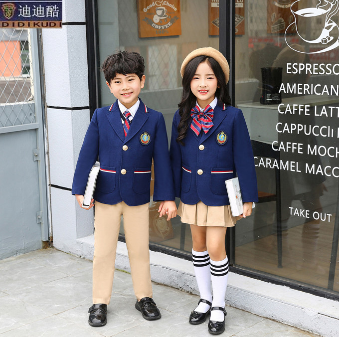British Wind Kindergarten garden clothing for Han Edition School Uniform Class Show suit